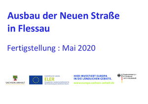 Ausbau der Neuen Stra&szlig;e in Flessau